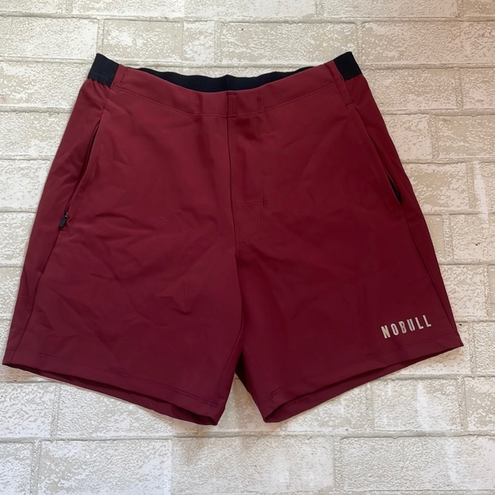Nobull red lightweight shorts 7inch nwt